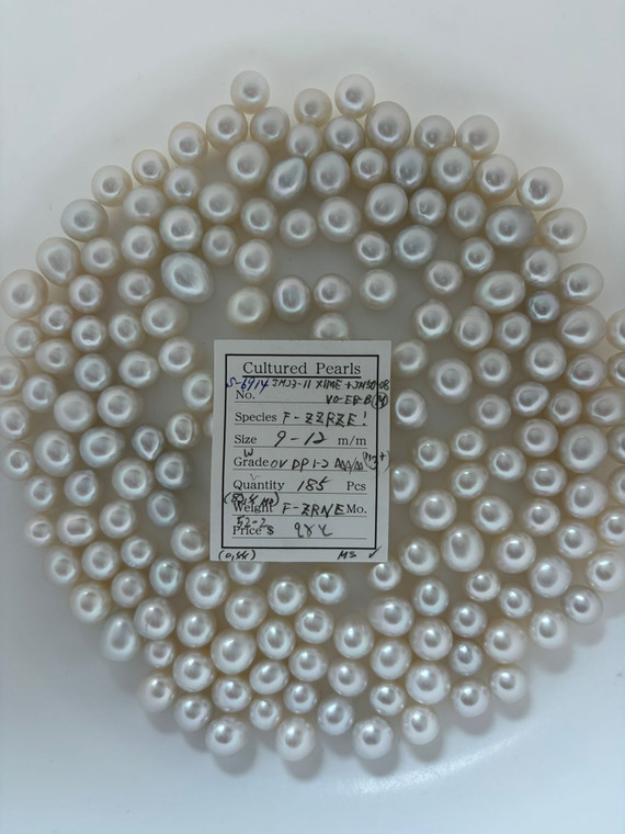 South Sea White - 9 - - 12mm - W OVDP 1-2 AAA/AA (M3+) - <TAG> - S-6914