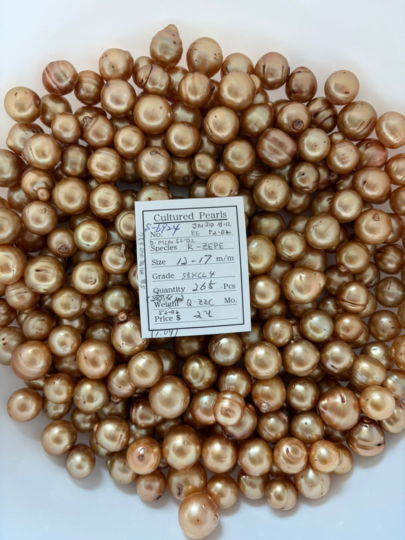 South Sea Dyed Gold - 12 - - 17mm - SBKCL 4 - S-6924