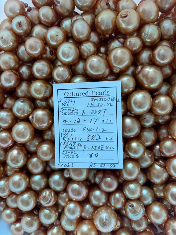 South Sea Dyed Gold - 12 - - 17mm - SBK 1-2 ( 3 / 3 ) - S-6921