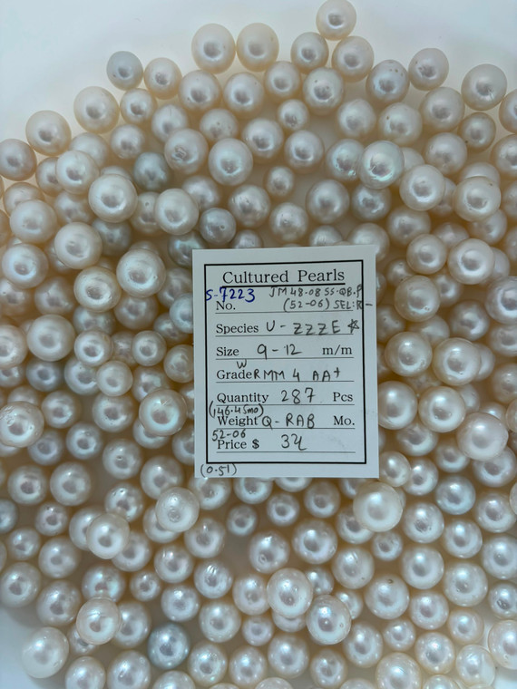 South Sea White - 9 - - 12mm - W R-MM 4 AA+ - S-7223