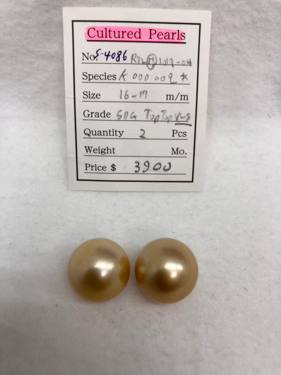 South Sea Natural Gold - 16 - - 17mm - SDG TOTOP VLS - S-4086