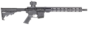 Smith & Wesson M&P15 Sport III CO compliant 5.56 AR-15 rifle with Crimson Trace CTS-106 red dot, fixed stock, and M-LOK handguard