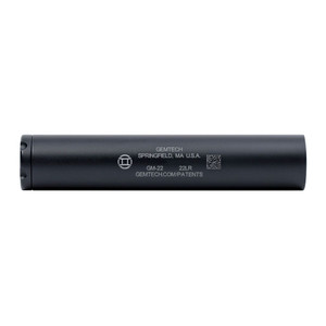 Gemtech GM-22 .22LR suppressor black Cerakote 1/2x28 thread