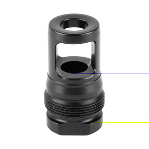 Dead Air Armament, Xemax, Muzzle Brake, 45 Caliber, 11/16X4, Nitride Finish, Black Dead Air Armament, Xemax, Muzzle Brake, 45 Caliber, 11/16X4, Nitride Finish, Black