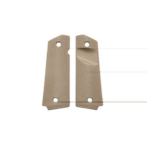 Magpul Industries, MOE 1911 Grip Panels, For 1911, TSP Texture, Magazine Release Cut-out, Flat Dark Earth