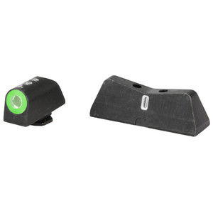 XS Sights, DXT2 Standard Dot, Tritium Night Sights, Green, For Glock 17/19/22/23/24/26/27/31/32/33/34/35/36/45, Taurus G3c/GX4/New Production G3, Walther PDP