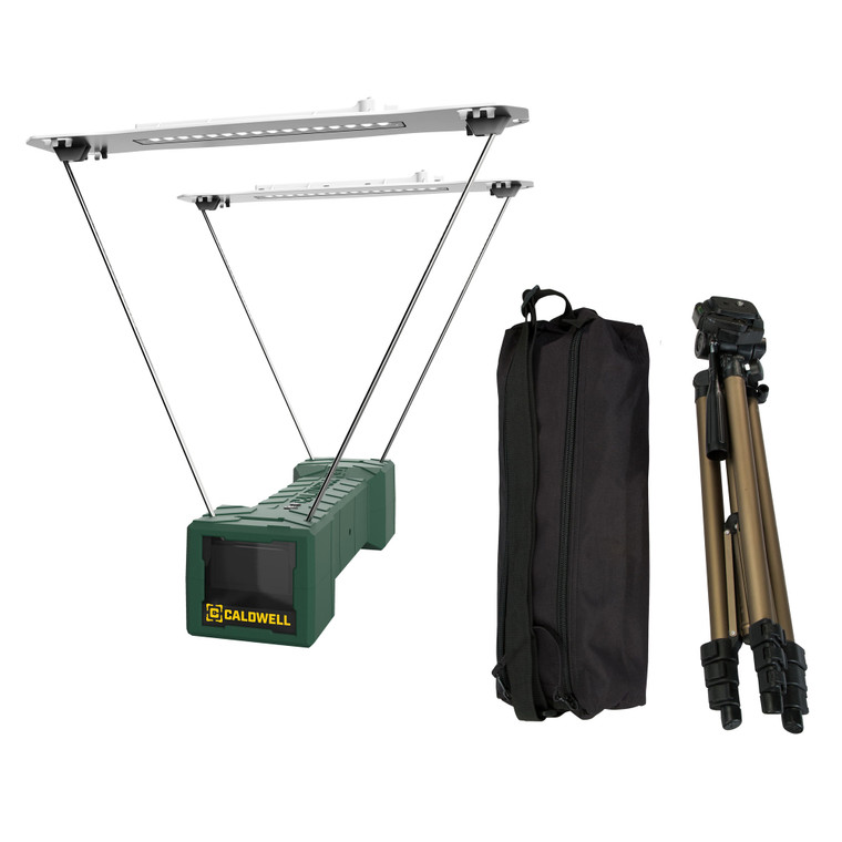 Caldwell, Precision Chrono Kit, Chronograph, BlueTooth Enabled, Extra Wide Sun Screen, Green, Includes 2 Sun Screens, Carry Case, Tripod, Light Kit