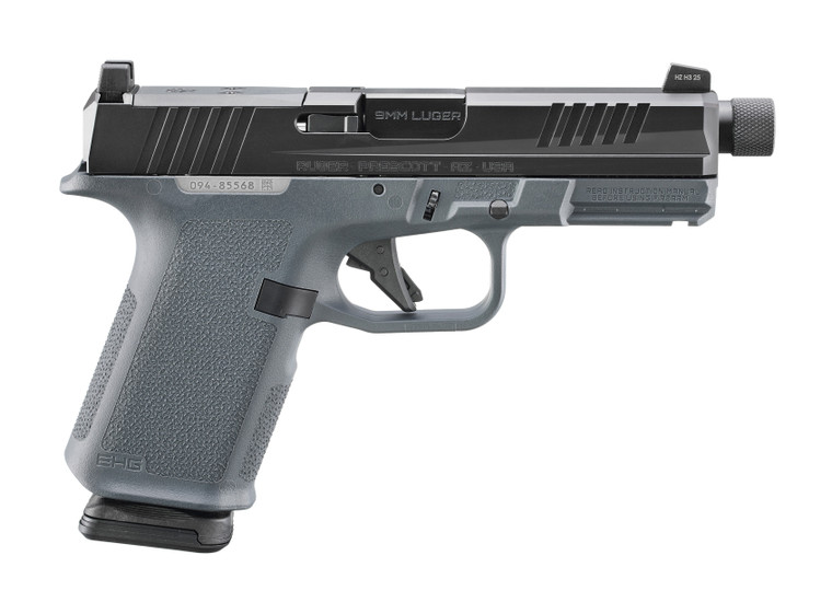 Ruger RXM Gray right-side view with Magpul PMAG inserted.