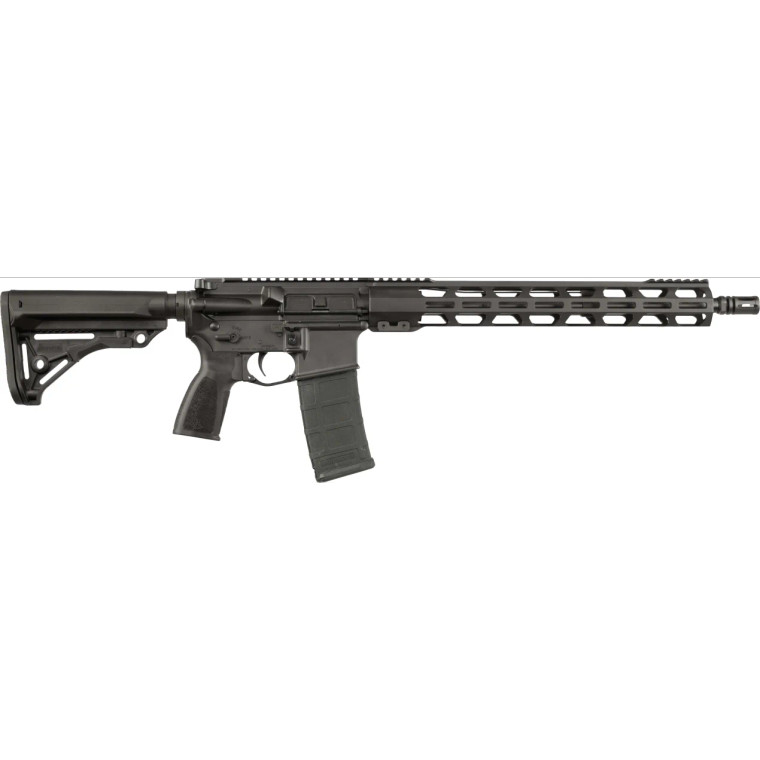 ZRODELTA ZULU2 Black Cerakote 5.56 NATO AR-15 rifle right side profile with 16 inch barrel and free floating handguard