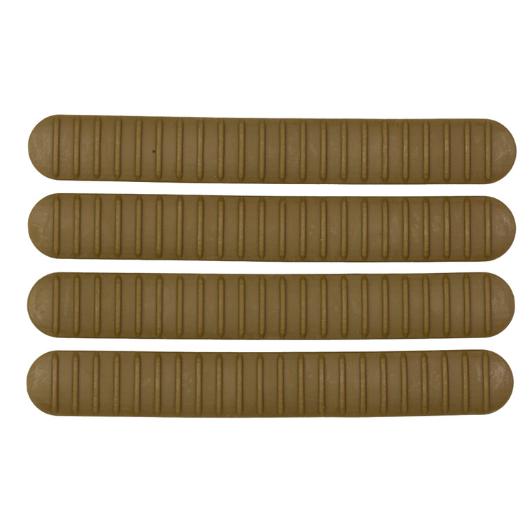 B5 Systems, Rail Covers, 4 Pack, Fits M-LOK Rails, Matte, Coyote Brown