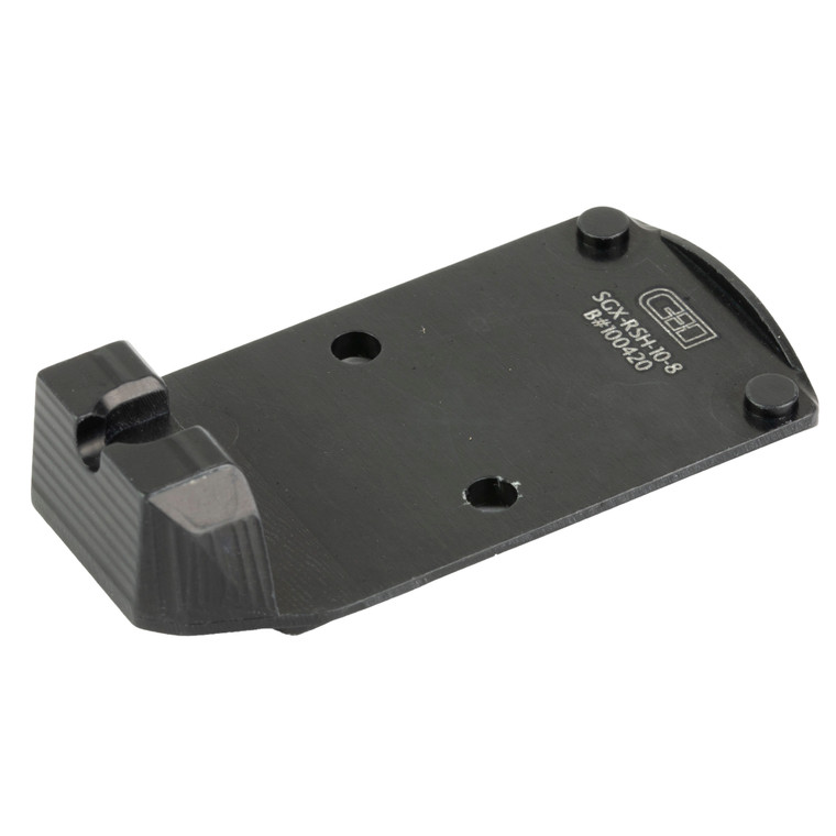 C&H Precision, V4, Optic Mounting Plate, For Sig Sauer P320 X-FIVE/M17/M18 with Romeo1Pro/DPP Cut to Trijicon RMR/SRO, Holosun 407C/507C/508T/507 Comp, Anodized Finish, Black