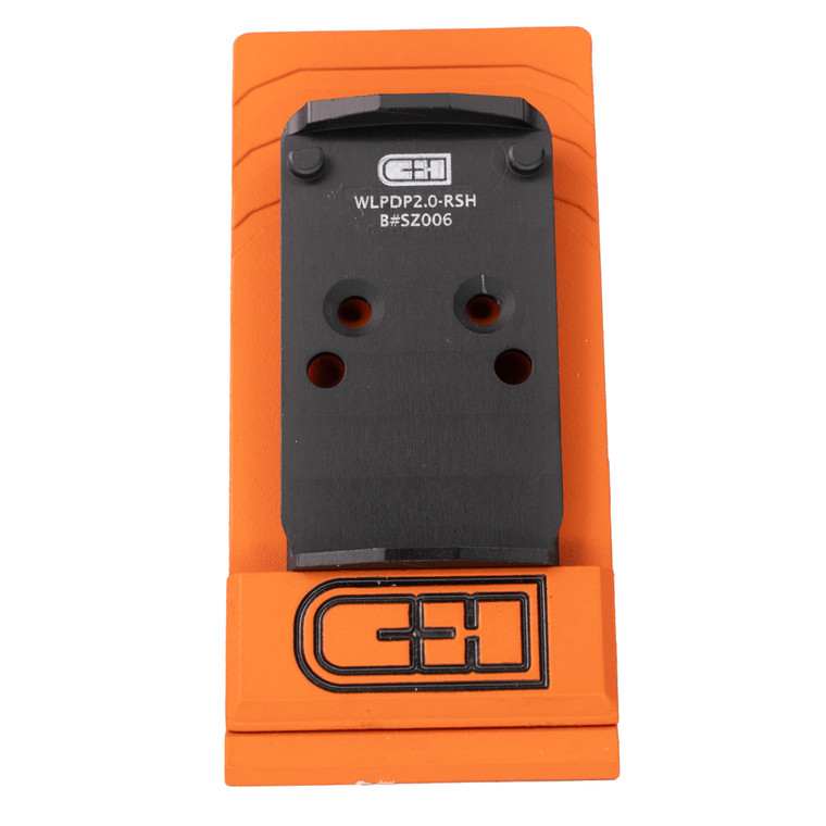 C&H Precision, V4, Optic Mounting Plate, For Walther PDP 2.0 to Trijicon RMR/SRO, Holosun 407C/507C/507Comp/508T/C&H EDC-XL/COMP, Anodized Finish, Black