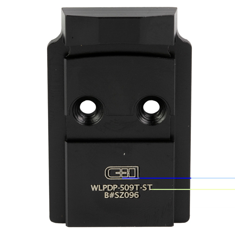 C&H Precision, V4, Optic Mounting Plate, For Walther PPQ/PDP 1.0 to Holosun 509T, Anodized Finish, Black
