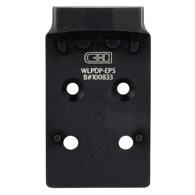 C&H Precision, V4, Optic Mounting Plate, For Walther PDP 1.0 to Holosun EPS/EPS Carry, Anodized Finish, Black