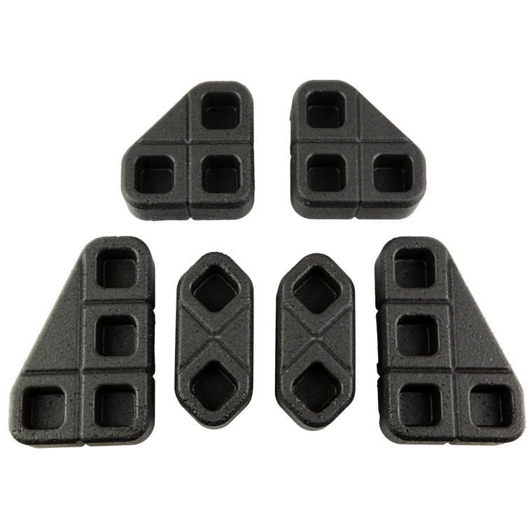 Magpul Industries, DAKA, Angled Block Kit, Black, Includes (2) 45/90 Angled Blocks, (2) 30/60 Blocks, (1) Right and Left Blocks, (2) 45 Double Blocks