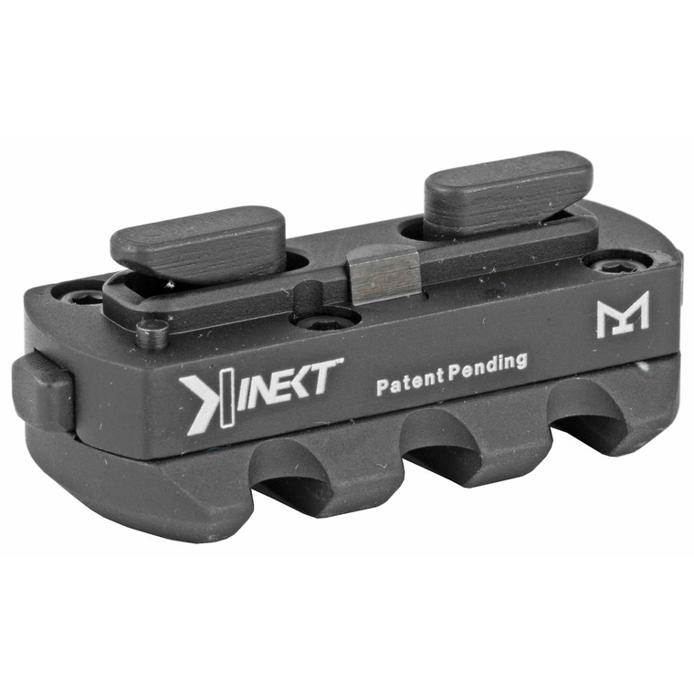 Kinetic Development Group, LLC, Kinect Rail, Fits M-LOK, 3 Slot Picatinny Rail (Single M-LOK), Black