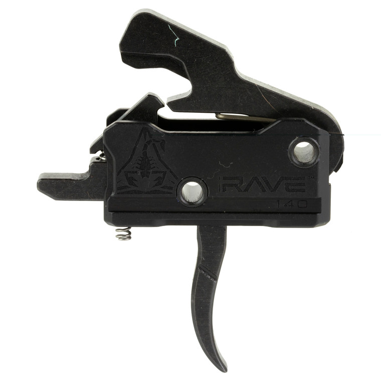 Rise Armament, RAVE Super Sporting Trigger, Curved, 3.5 lb Single Stage Pull, Black