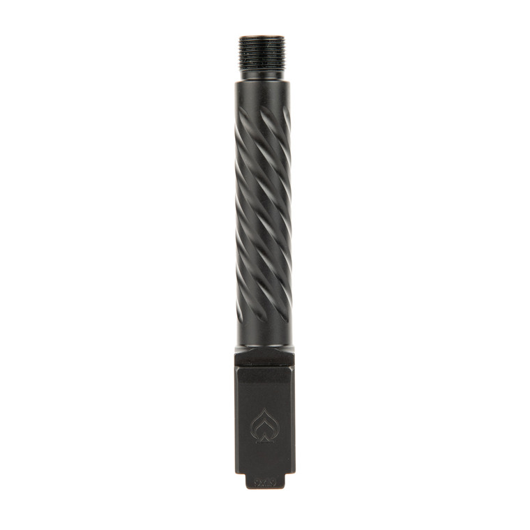 Ballistic Advantage, Premium Series, 9MM, 4.5" Threaded Barrel, 1/2x28, Spiral Fluting, For Glock 19 Gen 3-5, QPQ Corrosion Resistant, Black