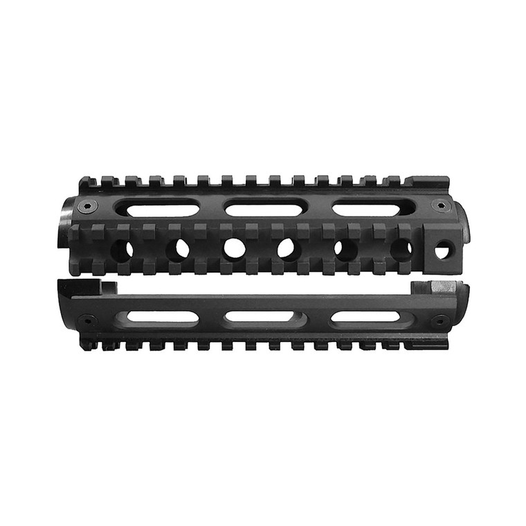 Yankee Hill Machine Co, Carbine Handguard, 2 Piece, Fits AR-15's with Carbine Length Gas Systems and Fixed Front Sight Gas Block, Will Not Fit Colt AR15, Anodized Finish, Black