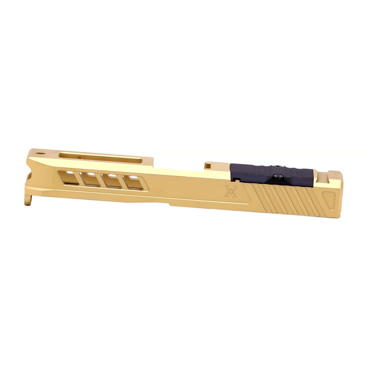 True Precision, Axiom Slide, For Glock G19 Gen3, Gold TiN Finish, RMR Optic Cut & Cover Plate