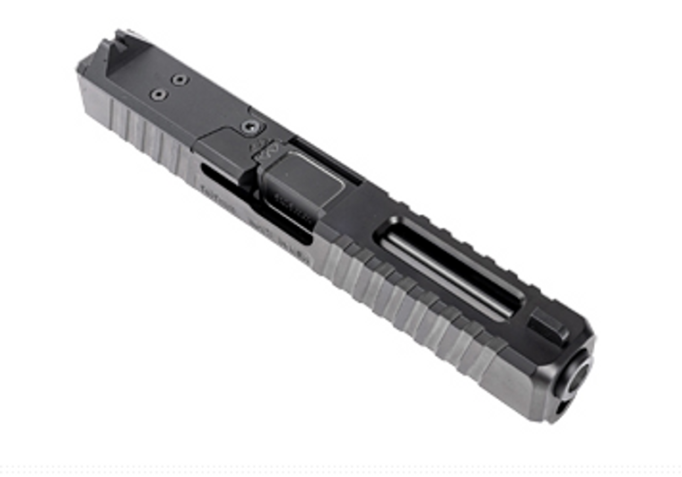 Noveske, DM Slide, Noveske Barrel, DLC Finish, Black, Direct Mount Optics Ready, For Glock 17 Gen 3, Includes Noveske End Plate, Cover Plate w/Rear Sight, Front Sight