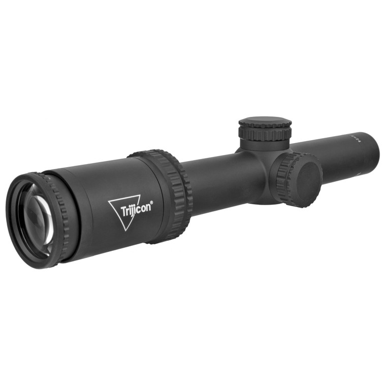Trijicon, Ascent 1-4x24mm Riflescope BDC Target Holds, 30mm Tube, Matte Black, Capped Adjusters
