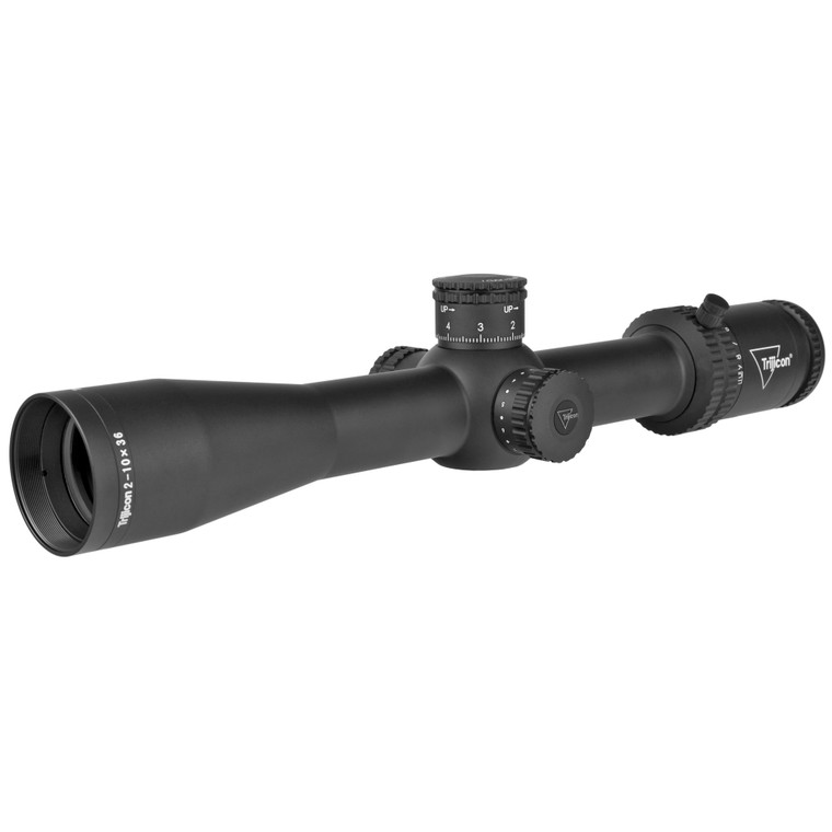 Trijicon, Credo 2-10x36mm First Focal Plane Riflescope with Red MRAD Precision Tree, 30mm Tube, Matte Black, Exposed Elevation Adjuster with Return to Zero Feature