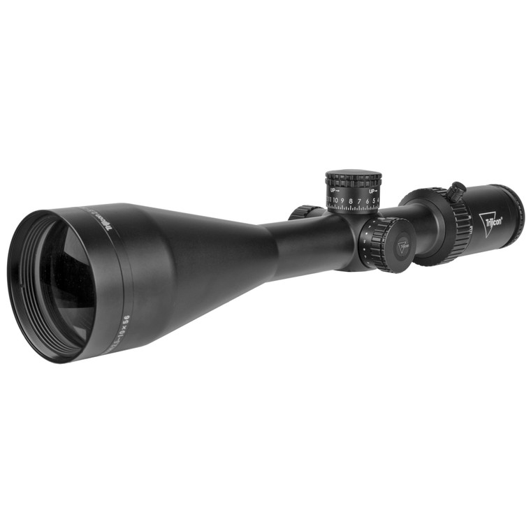 Trijicon, Credo HX 2.5-10x56mm Second Focal Plane Riflescope with Red MOA Precision Hunter, 30mm Tube, Satin Black, Exposed Elevation Adjuster with Return to Zero Feature