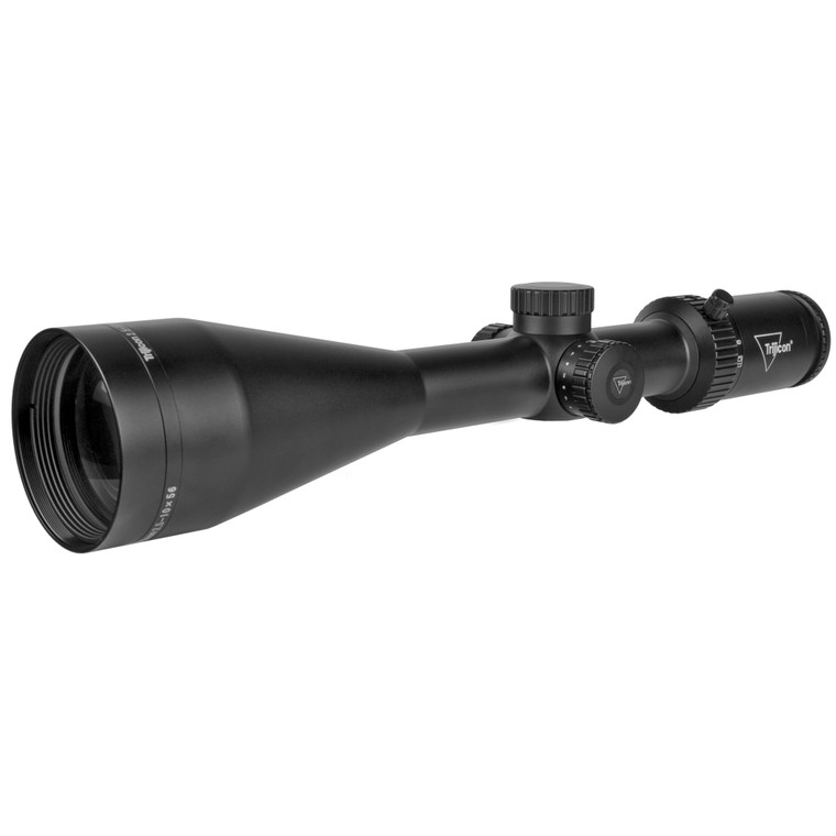 Trijicon, Credo HX 2.5-10x56mm Second Focal Plane Riflescope with Green Standard Duplex, 30mm Tube, Satin Black, Low Capped Adjusters