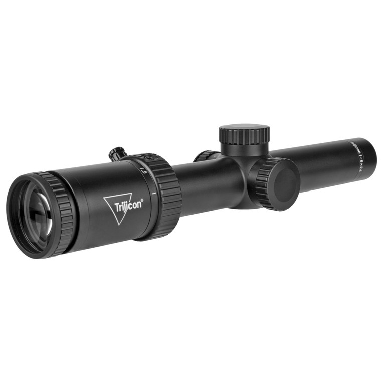 Trijicon, Credo HX 1-6x24mm Second Focal Plane Riflescope with Red LED Dot, BDC Hunter Holds .308, 30mm Tube, Satin Black, Low Capped Adjusters