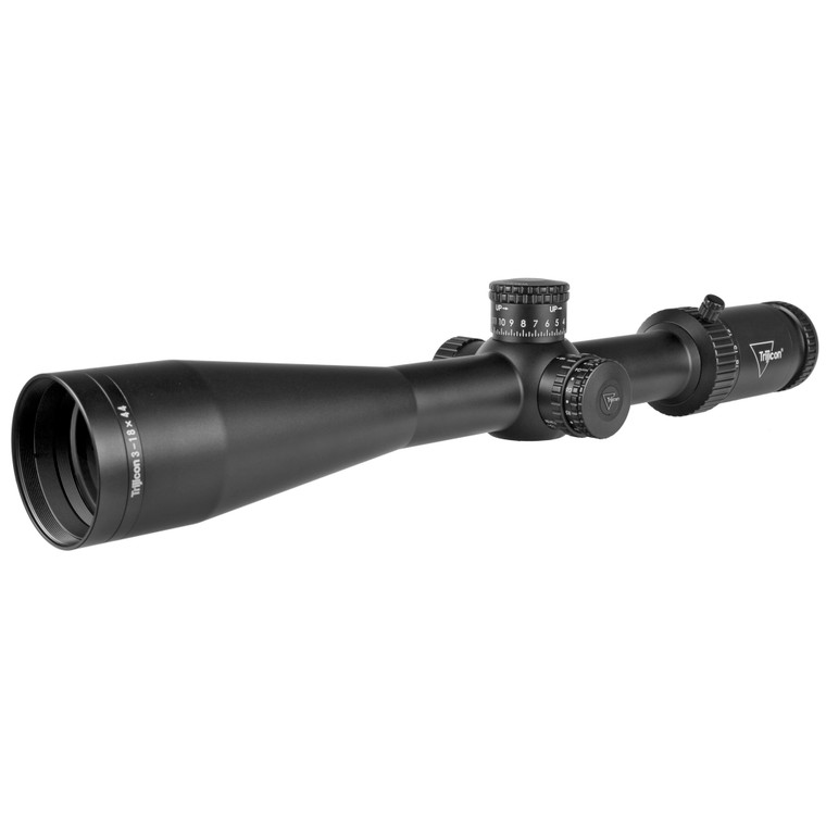 Trijicon, Tenmile HX 3-18x44mm First Focal Plane Riflescope with MOA Precision Tree (Red/Green Illumination), 30mm Tube, Satin Black, Exposed Elevation Adjuster with Return to Zero Feature