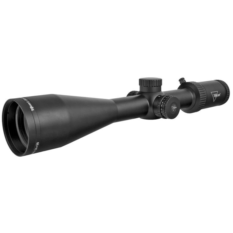 Trijicon, Tenmile HX 6-24x50mm Second Focal Plane Riflescope with Red LED Dot, MOA Ranging, 30mm Tube, Satin Black, Low Capped Adjusters