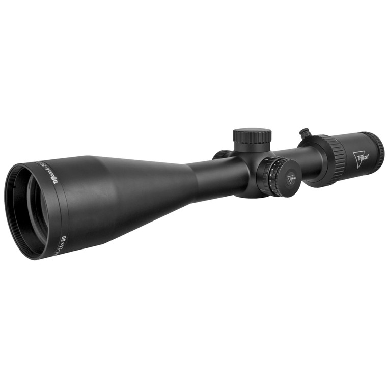 Trijicon, Tenmile HX 6-24x50mm Second Focal Plane Riflescope with Green LED Dot, MOA Ranging, 30mm Tube, Satin Black, Low Capped Adjusters