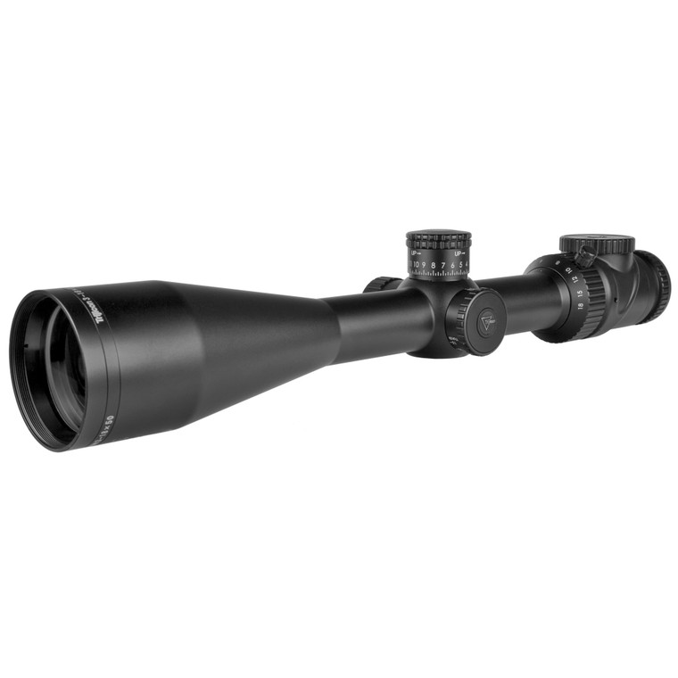 Trijicon, AccuPoint 3-18x50mm Riflescope MOA Ranging Reticle with Green Dot, 30mm Tube, Satin Black, Exposed Elevation with Return to Zero Feature