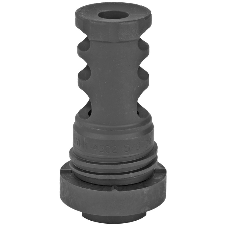 Yankee Hill Machine Co, QD Muzzle Brake, 30 Caliber, 5/8X24, Black Finish