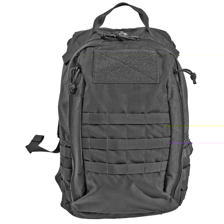 Grey Ghost Gear, Lightweight Assault Pack, Mod 1, Backpack, Black, Ripstop Nylon