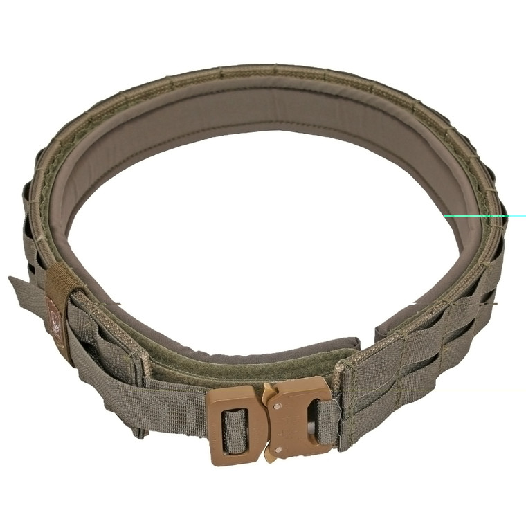 Grey Ghost Gear, UGF Battle Belt with Padded Inner, Large (40"-42"), Ranger Green