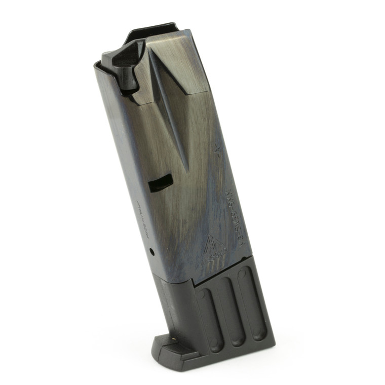 Mecgar, Pistol Magazine, 9MM, 10 Rounds, Fits S&W 5900 Series Pistols, Steel, Blued Finish