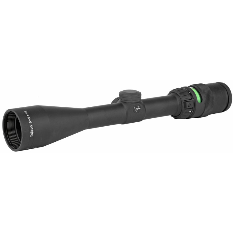 Trijicon, AccuPoint, Rifle Scope, 3-9X40mm, Mil-Dot Reticle with Green LED, Matte Finish