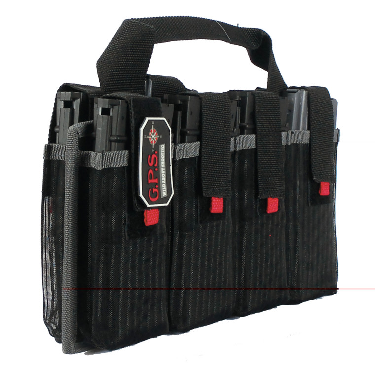 GPS, Magazine Tote, Black, Soft, Fits 8 AR Style Mags