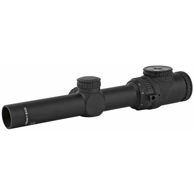 Trijicon, AccuPoint, Rifle Scope, 1-6X24mm, MIL-Dot with Green Dot, Matte, 30mm