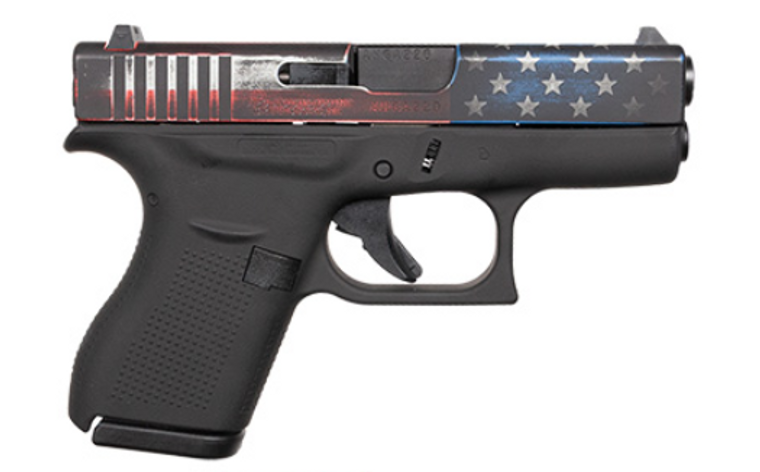 GLOCK 42 380 6RD DISTRESSED FLAG