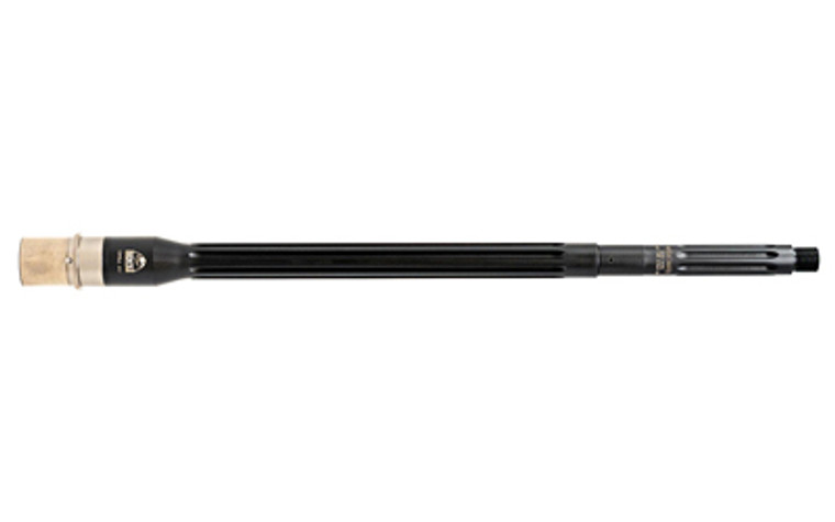 Faxon Firearms, Match Series, Heavy Fluted, 1:10 Twist Barrel, 308 Winchester, 18", Rifle Length Gas System, Fits AR10, Nitride Finish, Black