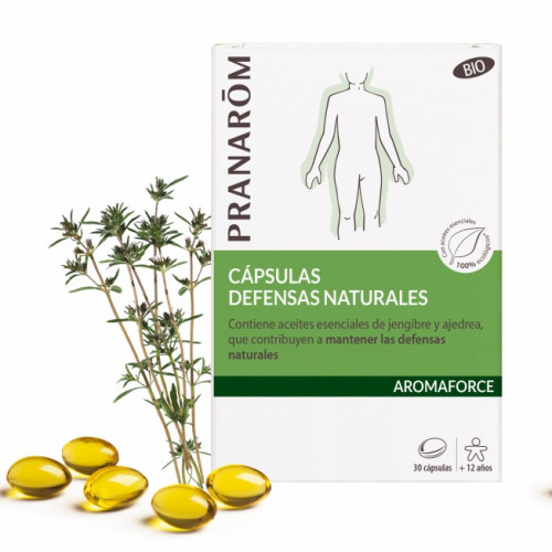 Pranarom aromaforce cápsulas defensas naturales