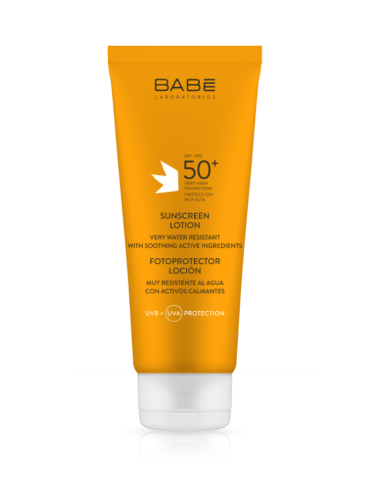 Babe fotoprotector loción SPF 50+ muy resistente al agua