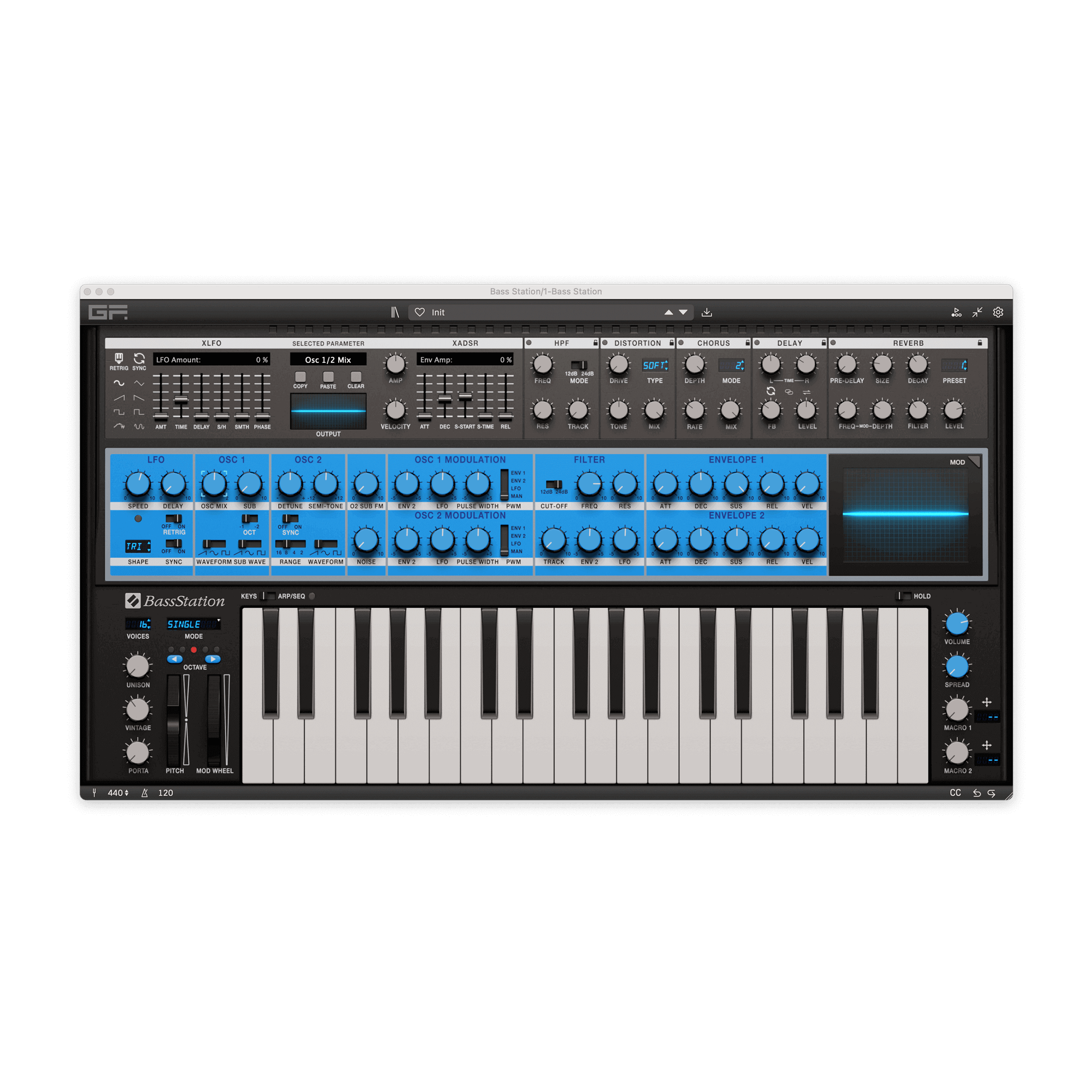 鍵盤楽器 Novation AFX STATION BASS STATION2 GForce Bass Station | Novation