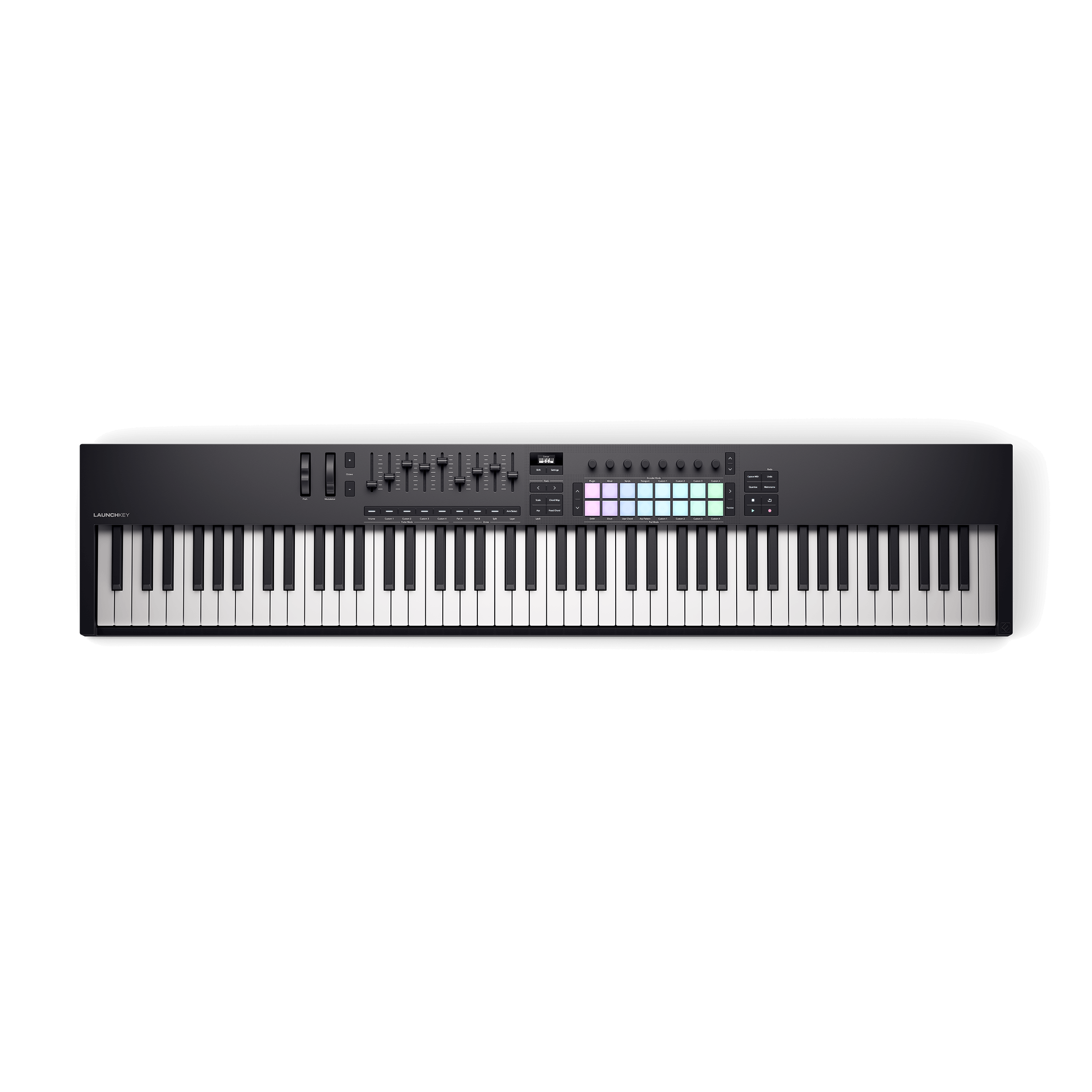 Novation LAUNCHKEY 88 MIDIキーボード launchkey-88-top-2400-2400.png