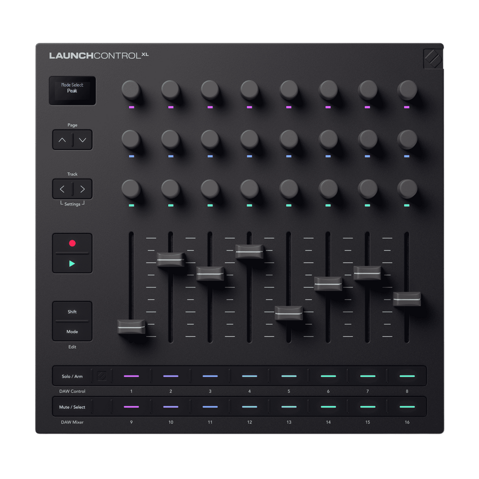 DTM・DAW Launch control LCXL-MK3-Top-Down-2400-