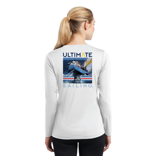 Ultimate Sailing Stars & Stripes US-55 "Transom" Women's Wicking Shirt (Customizable)