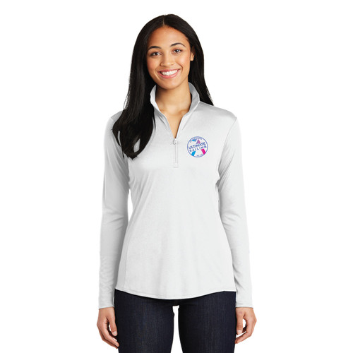 Ultimate Sailing "Chase the Rainbow" Women's 1/4 Zip Wicking Sailing Shirt (Customizable)